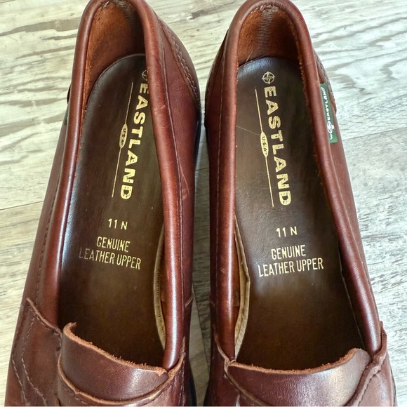 Men's EASTLAND Genuine Leather Penny Loafers Size 12 M Cordovan - Picture 5 of 6
